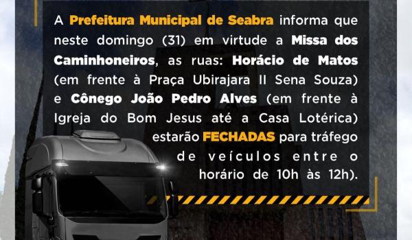 Imagens da Informe! As ruas Horácio de Matos e Cônego João Pedro Alves estarão FECHADAS para tráfego de veículos
