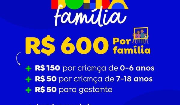 Imagens da Programa Bolsa Família-estabelece o valor mínimo de R$ 600 para as famílias cadastradas no programa 