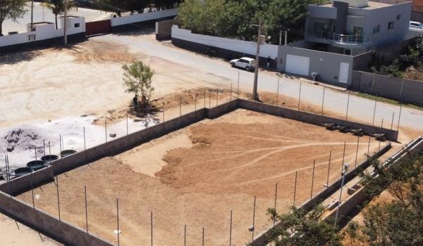 Imagens da Construção da quadra poliesportiva do Bairro União.