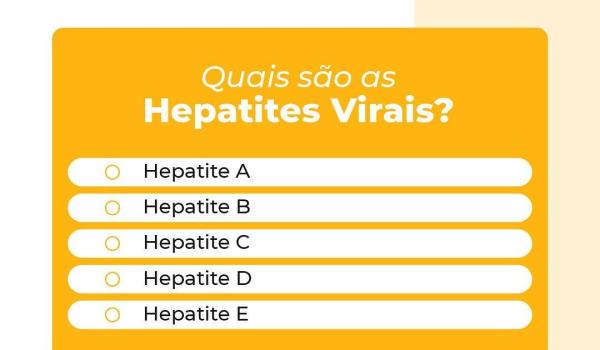 Imagens da Julho Amarelo- Quais são as Hepatites virais?