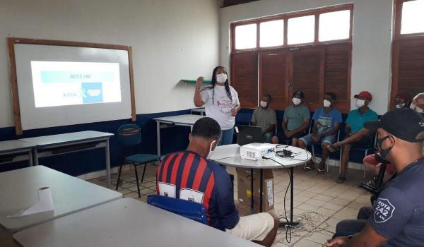 Imagens da Na última sexta -feira (26) foi realizada na comunidade do Cochó do Malheiro uma ação de educação em saúde.
