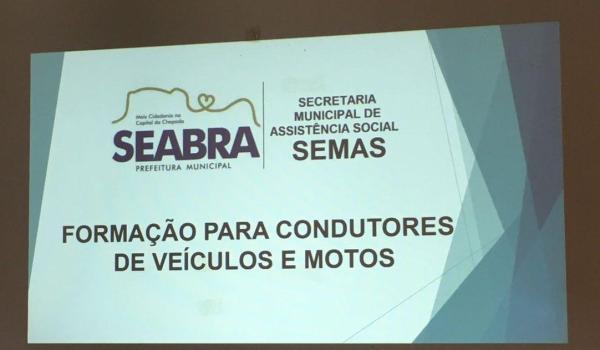 Formação para os Condutores de Veículos e Motos da SEMAS...