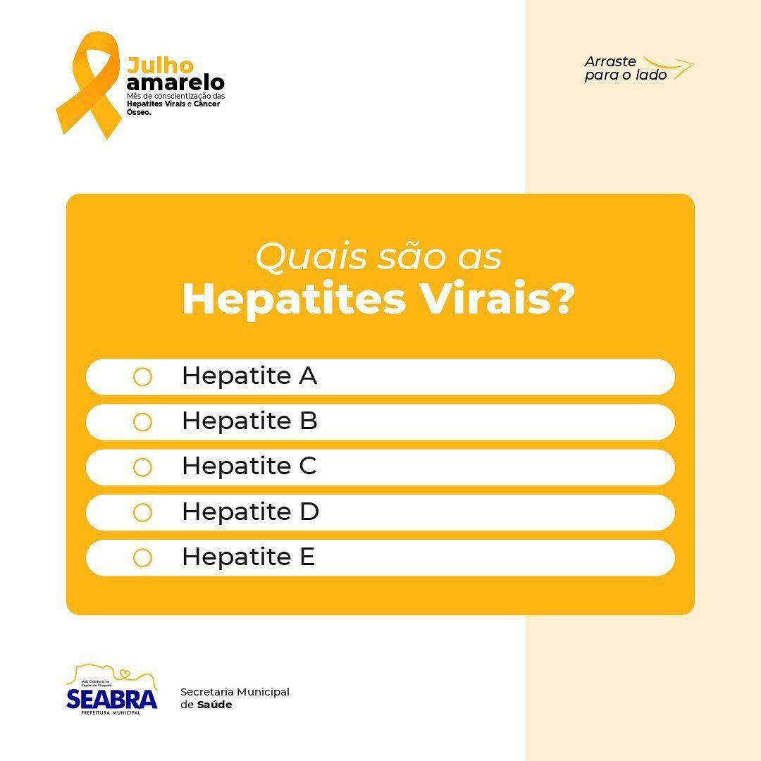 Julho Amarelo- Quais são as Hepatites virais?