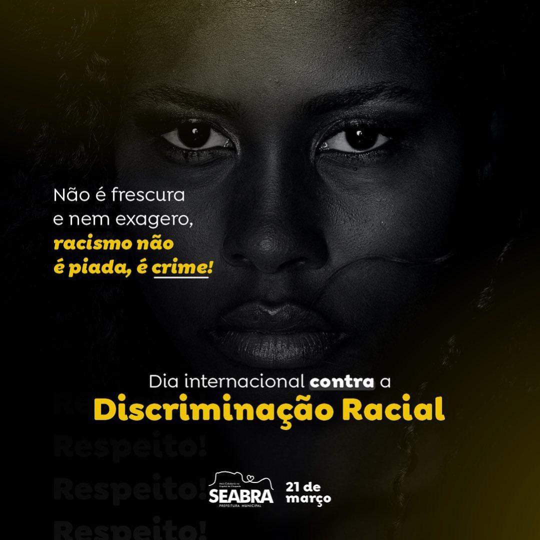 O Dia Internacional de Combate à Discriminação Racial é celebrado em 21 de março