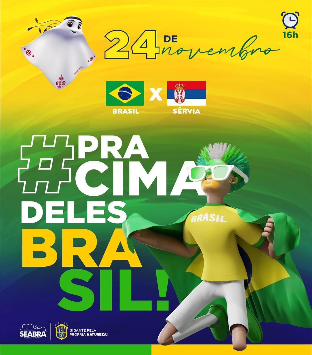 Primeiro jogo do Brasil na Copa do mundo hoje!
