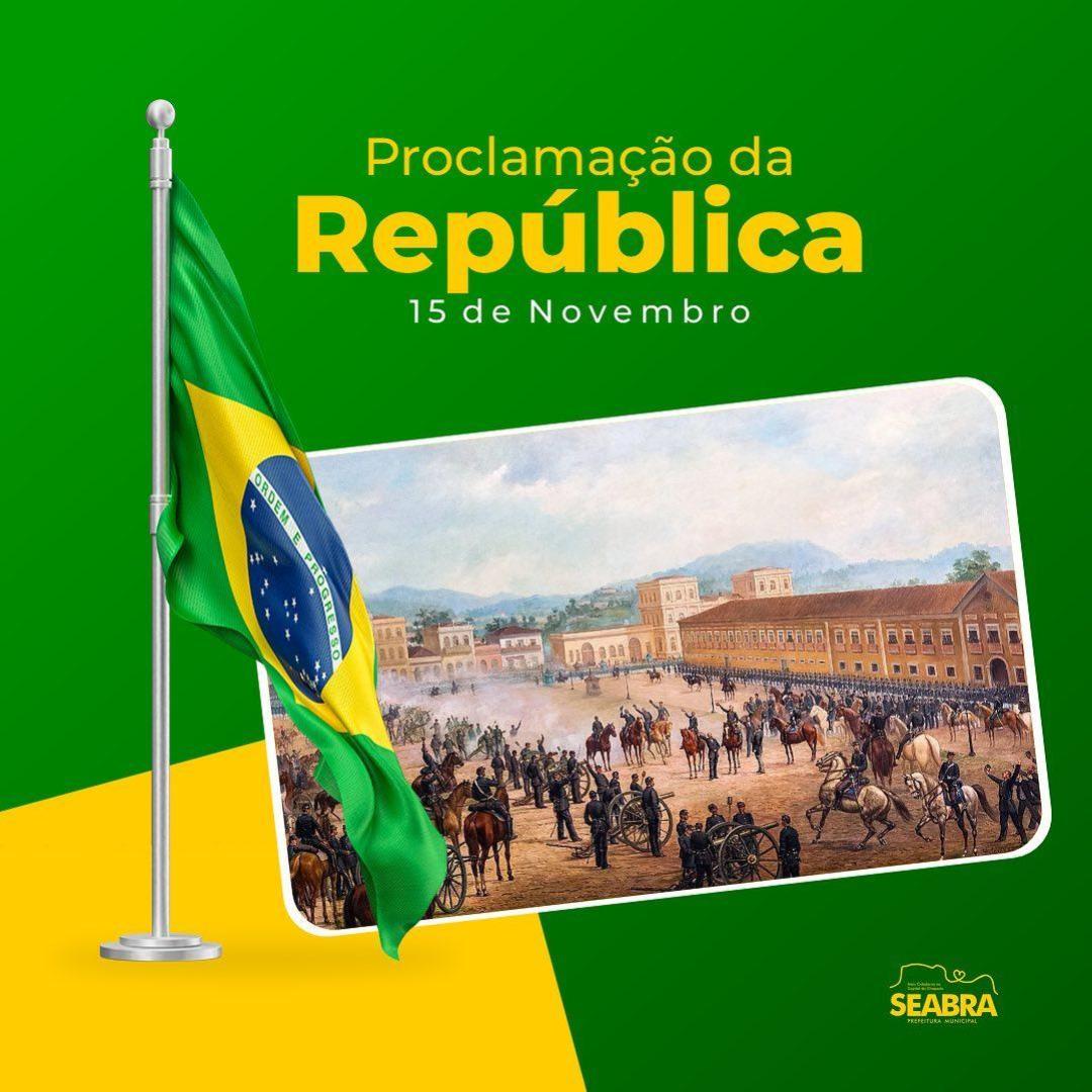 Proclamação da República - aconteceu em 15 de novembro